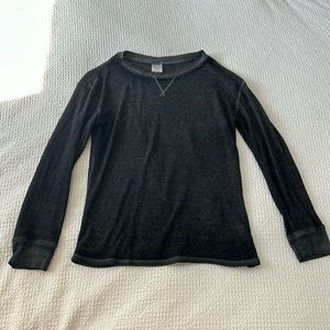 No Boundaries Gray Thin Thermal Long Sleeved Shirt